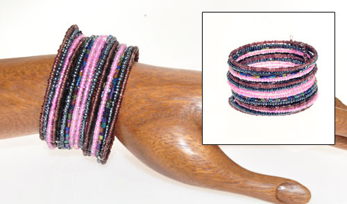 BRACCIALETTI RIGIDI CON PERLINE 18 FILI - Image 8