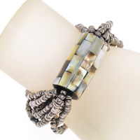 BRACCIALI 10 FILI CON TUBO MADREPERLA MOSAICO