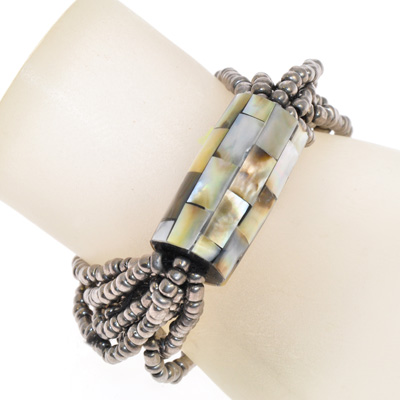 BRACCIALI 10 FILI CON TUBO MADREPERLA MOSAICO - Image 11