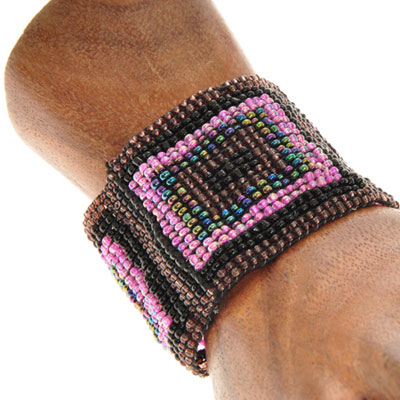 BRACCIALI ELASTICI MICROPERLINE DISEGNI ETNICI - Image 13