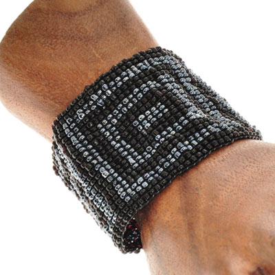 BRACCIALI ELASTICI MICROPERLINE DISEGNI ETNICI - Image 14