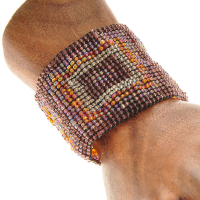 BRACCIALI ELASTICI MICROPERLINE DISEGNI ETNICI - Image 15