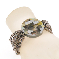 BRACCIALI ELASTICI 10 LINES MOZAIC BUNDAR TINTA UNITA