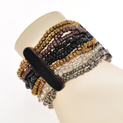 BRACCIALE ONDA 13 FILI RESIN STRIPE