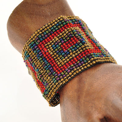 BRACCIALI ELASTICI MICROPERLINE DISEGNI ETNICI - Image 17