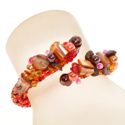 BRACCIALI SERPENTE PEPESALE PIETRE E MADREPERLA