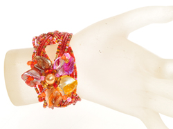 BRACCIALI TRECCIA FIORE PEPESALE