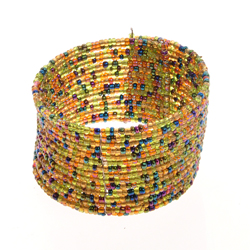 BRACCIALI RIGIDI 15 FILI PERLINE PEPESALE