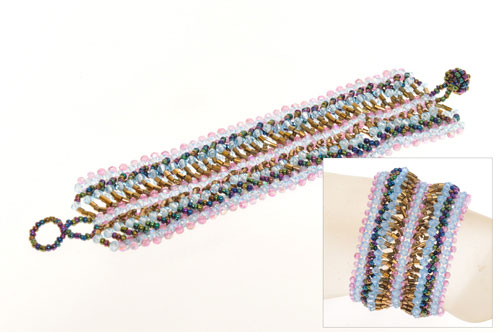 BRACCIALI APERTI CON PERLINE MULTIFILO - Image 17