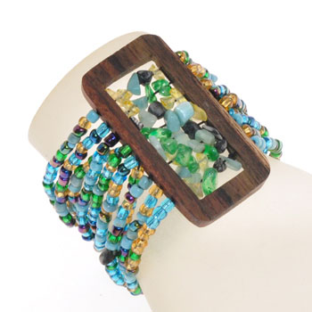 BRACCIALI ELASTICI 10 RIGHE KAYU RECTANGULAR COMB STONE - Image 16