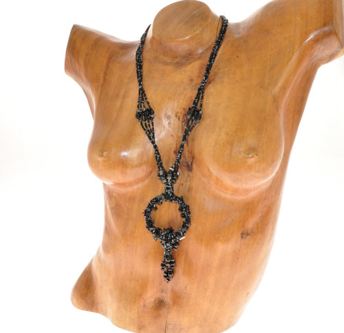 COLLANE LUNGHE NAZAR CON ANELLO E PIETRE - Image 2