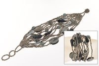 BRACCIALI APERTI 12 FILI CON PERLE IN VETRO