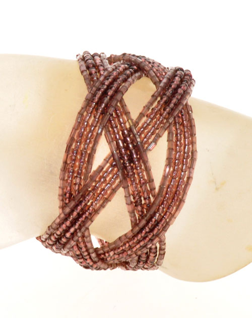 BRACCIALETTI DOPPIA TRECCIA CON PERLINE - Image 5