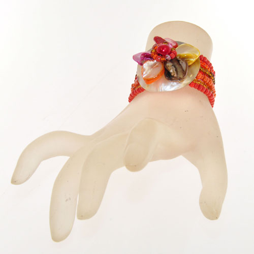 BRACCIALI ELASTICI CON FIORE MADREPERLA - Image 20