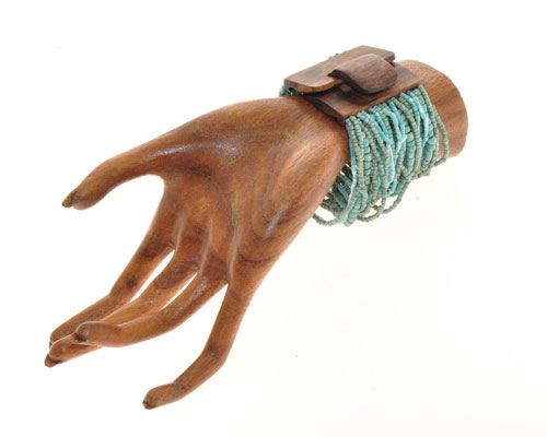 BRACCIALI ELASTICI 32 FILI COMBINASI TUBE CON FIBBIA IN LEGNO - Image 6