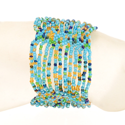 BRACCIALE PERLINE 13 FILI MODELLO ONDA