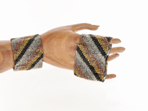 BRACCIALI ELASTICI MICROPERLINE DISEGNI ETNICI