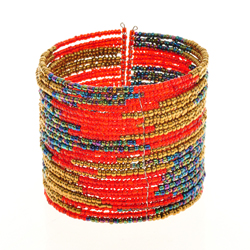 BRACCIALI PERLINE RIGIDI 25 RIGHE ETHNIC