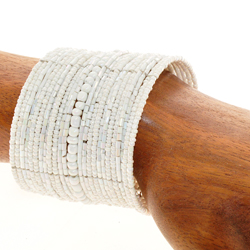 BRACCIALETTI RIGIDI CON PERLINE 25 FILI