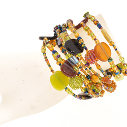 BRACCIALI KAKU WIRE 10 LINE BALLY CERAMIC