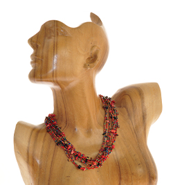 COLLANE GIROCOLLO 8 FILI CON PIETRE