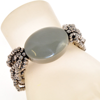 BRACCIALI ELASTIC 10 LINE OVAL RESIN TINTA UNITA