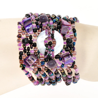 BRACCIALI ONDA CON CIONDOLO MADREPERLA