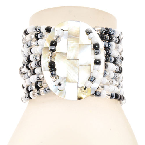 BRACCIALI 10 LINES KERANG OVAL MOZAIC - Image 3