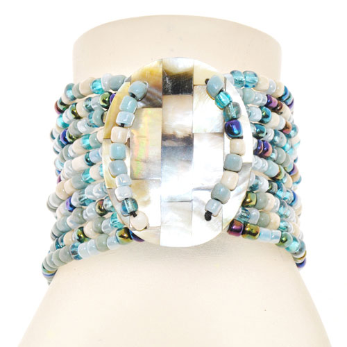 BRACCIALI 10 LINES KERANG OVAL MOZAIC - Image 5