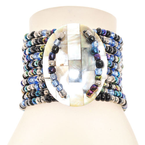 BRACCIALI 10 LINES KERANG OVAL MOZAIC - Image 7