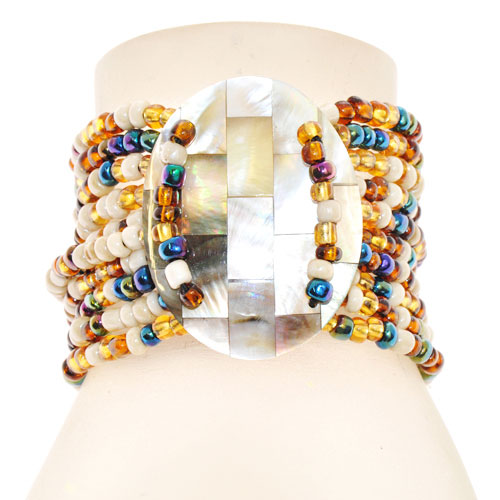 BRACCIALI 10 LINES KERANG OVAL MOZAIC - Image 13