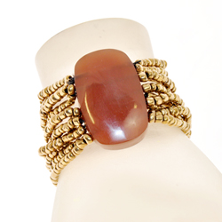 BRACCIALI ELASTIC 10 LINE RESIN RECTANGULAR