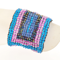 BRACCIALI ELASTICI 17 FILI DISEGNO ETNICO