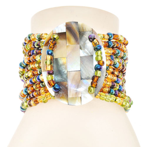 BRACCIALI 10 LINES KERANG OVAL MOZAIC - Image 14