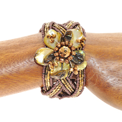 BRACCIALI KAKU FLOWER NAGED PUTIK CRYSTAL