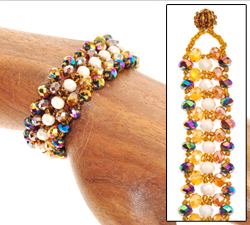 BRACCIALI CRYSTAL PAGAR BEADING