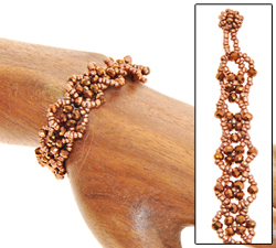 BRACCIALI CRYSTAL TRECCIA BEADING