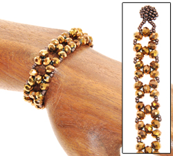 BRACCIALI CRYSTAL ROUND BEADING