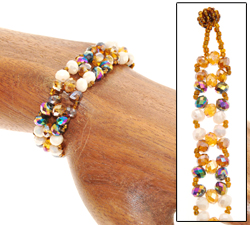 BRACCIALI CRYSTAL ROUND BEADING