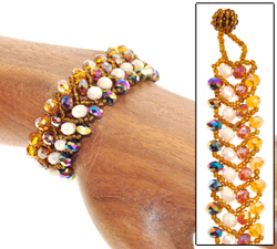 BRACCIALI TRECCIA SPIGA BEADING