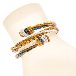 BRACCIALI KAKU PELINTIR DOUBLE CRYSTAL STRIPE