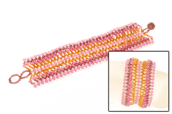 BRACCIALI APERTI CON PERLINE MULTIFILO