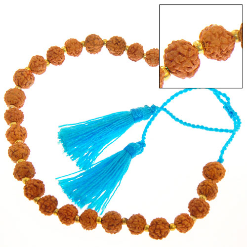 BRACCIALI TASSEL RUDRASKA COMB. GEAR GOLD MOTIF - Image 4