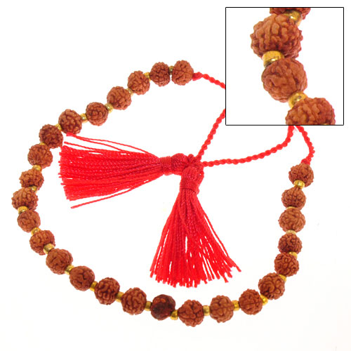 BRACCIALI TASSEL RUDRASKA COMB. GEAR GOLD MOTIF - Image 5