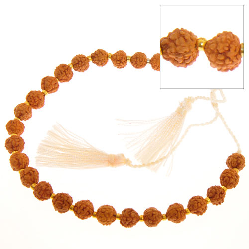 BRACCIALI TASSEL RUDRASKA COMB. GEAR GOLD MOTIF - Image 7