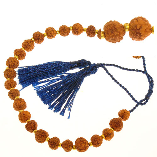 BRACCIALI TASSEL RUDRASKA COMB. GEAR GOLD MOTIF - Image 8