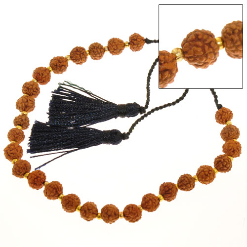 BRACCIALI TASSEL RUDRASKA COMB. GEAR GOLD MOTIF - Image 11