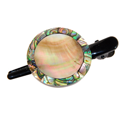 FERMAGLI MOLLETTE CERCHIO MADREPERLA