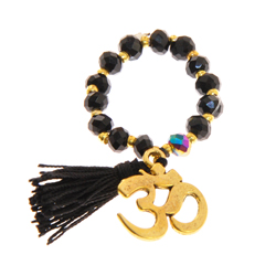 ANELLI ELASTICO TASSEL OM COLORE ORO