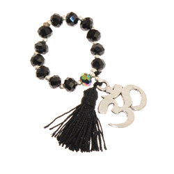 ANELLI ELASTICO TASSEL OM COLORE ARGENTO